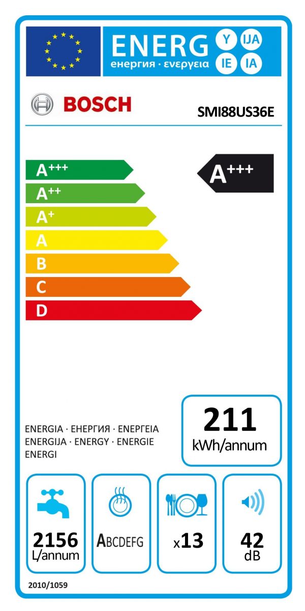 Bosch SMI88US36E vgradni pomivalni stroj, nerjaveče jeklo - Image 5