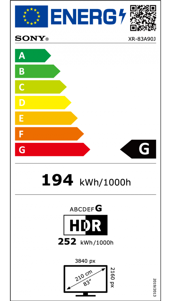SONY BRAVIA XR-83A90J 4K HDR OLED TV - 2021 - Image 4