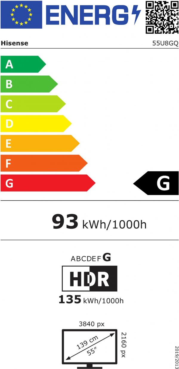 Hisense 55U8GQ 4K UHD Smart ULED TV - Image 2