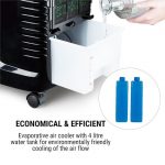 OneConcept Coolster, hladilec zraka, ventilator, ionizator, 65 W, 320 m³/h , 4 l posoda - Image 10