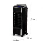 OneConcept Coolster, hladilec zraka, ventilator, ionizator, 65 W, 320 m³/h , 4 l posoda - Image 4