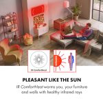 Klarstein Wonderwall 30, infra plošča, infrardeča grelna plošča, 30 x 100 cm, 300 W, tedenski časovnik, IP24, bela - Image 3