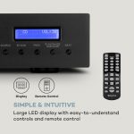 AUNA AMP-CD608 DAB, HiFi stereo ojačevalnik, 4 x 100 W, RMS, DAB + BT, optični vhod, daljinski upravljalnik - Image 6