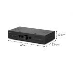 AUNA AMP-CD608 DAB, HiFi stereo ojačevalnik, 4 x 100 W, RMS, DAB + BT, optični vhod, daljinski upravljalnik - Image 8