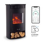 Klarstein Bormio Smart, električni kamin, 950/1900W, termometer, tedenski časovnik, črna