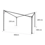 Blumfeldt Sombra pergola 4x4m (okvir) - Image 4