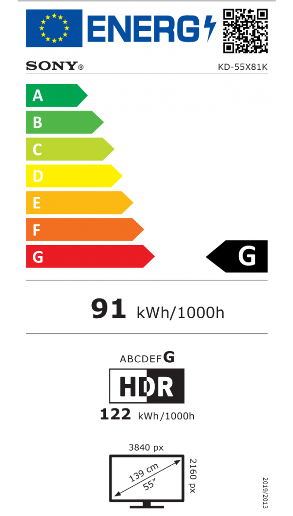 Sony KD55X81KAEP Smart LED TV, 189 cm, 4K Ultra HD, Google TV, HDMI 2.1 (model 2022) - Image 4
