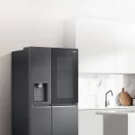 LG GSXV91MCAF Side by side hladilnik, 635 l, M: 179 cm, Total No Frost, razpršilnik vode, Instaview, držalo za steklenice, energijski razred F, črne barve - Image 4