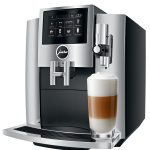 Jura S8 2020 Professional Aroma Chrom avtomatski espresso aparat, 1450W, 15 barov, mlečni sistem, črna/srebrna
