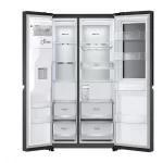 LG GSXV91MCAF Side by side hladilnik, 635 l, M: 179 cm, Total No Frost, razpršilnik vode, Instaview, držalo za steklenice, energijski razred F, črne barve - Image 6