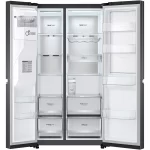LG GSJV91MCA Side by Side Cooler, 635L, M: 179 cm, Total No Frost, razpršilnik vode, držalo za steklenice, energijski razred E, črne barve - Image 4