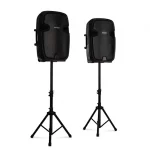Combo 2 par , PA zvočnika, aktivni in pasivni, do 800 W, bluetooth, črna barva