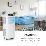 Klarstein Pure Blizzard 3 2G, 808 W/7000 BTU, klimatizacija 3 v 1, hlajenje, ventilator, naprava za odstranjevanje vlage iz zraka, bel - Image 5