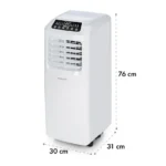 Klarstein Pure Blizzard 3 2G, 808 W/7000 BTU, klimatizacija 3 v 1, hlajenje, ventilator, naprava za odstranjevanje vlage iz zraka, bel - Image 6