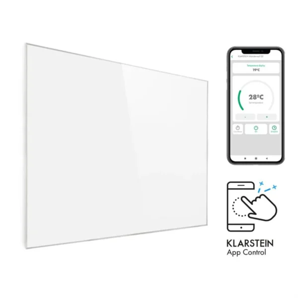 Klarstein Wonderwall 1200 Smart infra plošča, Bela