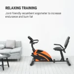 KLARFIT Relaxbike 6.0 SE ležeči ergometer, Oranžna - Image 5