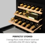 Klarstein Vinsider 24 Built-In Uno, vinska omara, 1 cona, 24 steklenic, EEK G - Image 8