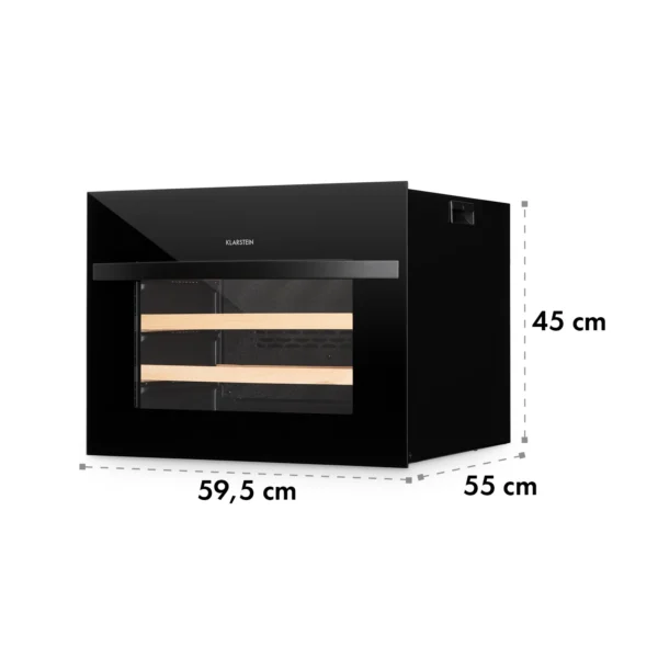 Klarstein Vinsider 24 Built-In Uno, vinska omara, 1 cona, 24 steklenic, EEK G - Image 6