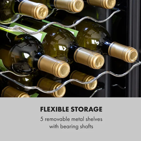 Klarstein Shiraz 18 Uno, hladilnik za vino, Črna - Image 10