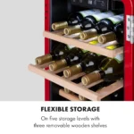 Klarstein Vintage 19 Uno, hladilnik za vino , Rdeča - Image 7