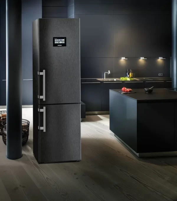 Liebherr CBNbs 4878, 351 l, M: 201 cm, BioFresh, NoFrost, energijski razred C, črn kombinirani hladilnik