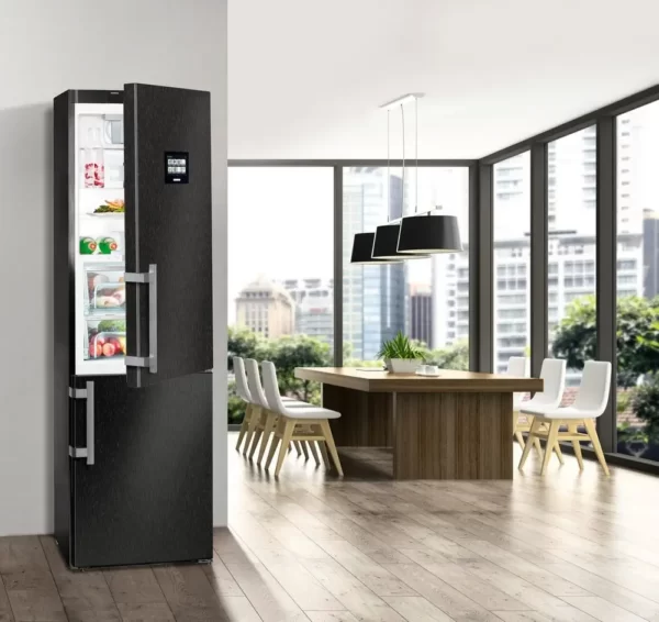 Liebherr CBNbs 4878, 351 l, M: 201 cm, BioFresh, NoFrost, energijski razred C, črn kombinirani hladilnik - Image 4