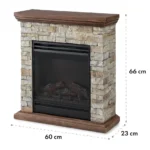 Klarstein Etna, električni kamin , Temno Rjava - Image 8