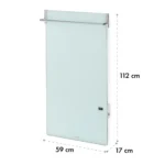 Klarstein Hot Spot Crystal Spotless Smart infrardeč grelnik, Bela - Image 7