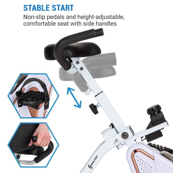 Capital Sports Azura Desk Bike, domači trenažer, 7,5 kg vztrajnik, jermenski pogon - Image 2