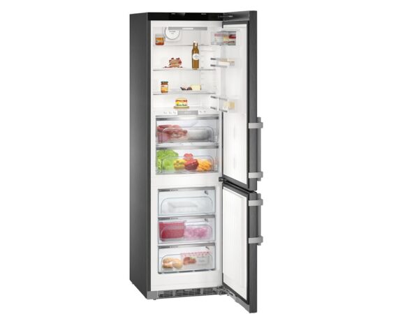 Liebherr CBNbs 4878, 351 l, M: 201 cm, BioFresh, NoFrost, energijski razred C, črn kombinirani hladilnik - Image 5