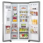 LG GSJV90PZAF side-by-side hladilnik, 635 l, energijski razred F, Door-in-Door™, LinearCooling™, DoorCooling+™, FRESHBalancer™, Inox - Image 5
