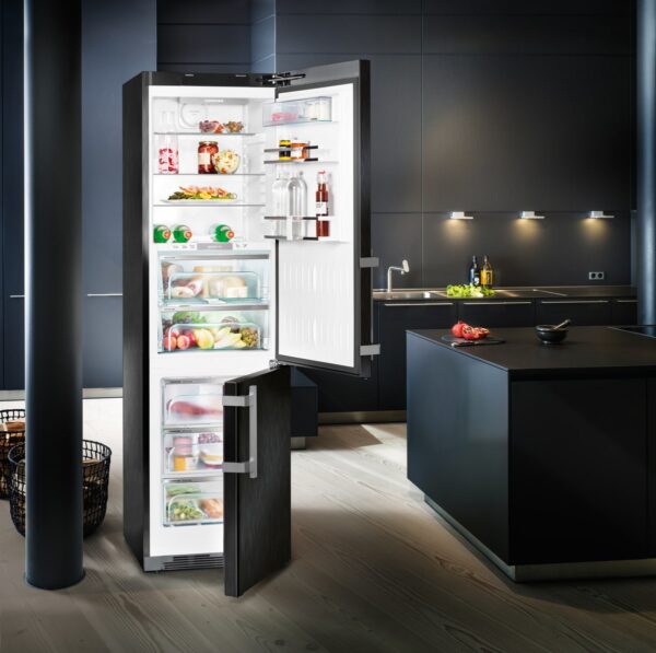 Liebherr CBNbs 4878, 351 l, M: 201 cm, BioFresh, NoFrost, energijski razred C, črn kombinirani hladilnik - Image 6