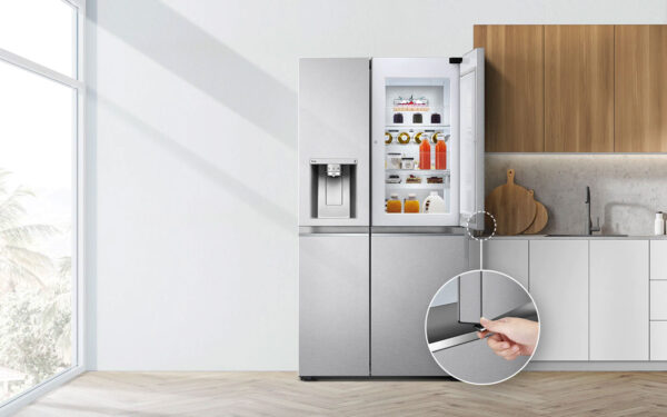 LG GSJV90PZAF side-by-side hladilnik, 635 l, energijski razred F, Door-in-Door™, LinearCooling™, DoorCooling+™, FRESHBalancer™, Inox - Image 6
