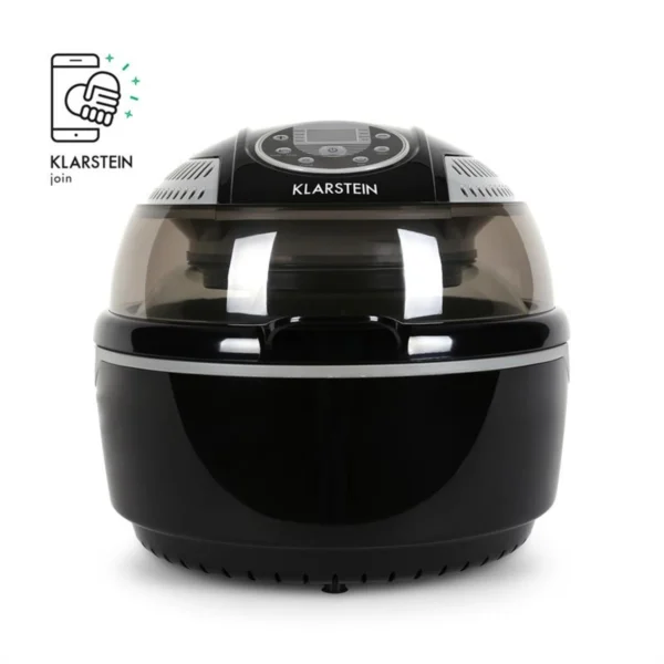 Klarstein VitAir cvrtnik, žar, pečenje, tehnologija hitrega prehoda vročega zraka, 1400 W, 9 litrov, črn/siv - Image 8