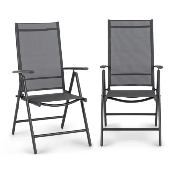 Blumfeldt Almeria Garden Chair zložljivi stol, Antracit