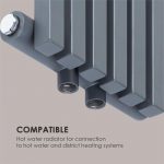 Besoa Delgado 120 x 25 radiator, Siva - Image 2
