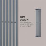 Besoa Delgado 120 x 25 radiator, Siva - Image 4