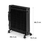 Klarstein Klarstein Thermaxx Heatstream radiator na olje, Črna - Image 9