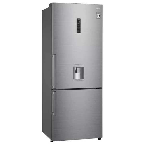 LG GBF567PZCMB, 461 l, energijski razred E, No Frost, DoorCooling +, FreshBalancer, avtomat za vodo, inteligentni inverterski kompresor, srebrna barva