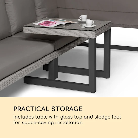 Blumfeldt Havanna Pavillon & Lounge-Set, 270x230x270cm, 4 dvojni sedeži, antracit siva - Image 6