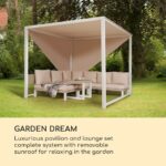Blumfeldt Havanna Pavillon & Lounge-Set, 270x230x270cm, 4 dvojni sedeži, bela - Image 2