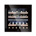 Klarstein Vinsider 36 Onyx Edition, vinska omara, 2 hladilni coni, 5-22 °C, 85 l