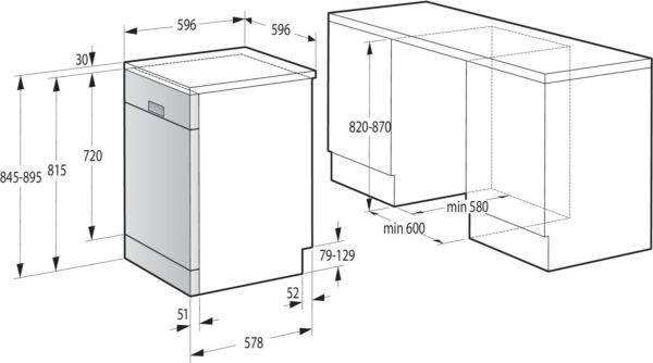 Gorenje GS62040W pomivalni stroj - Image 4