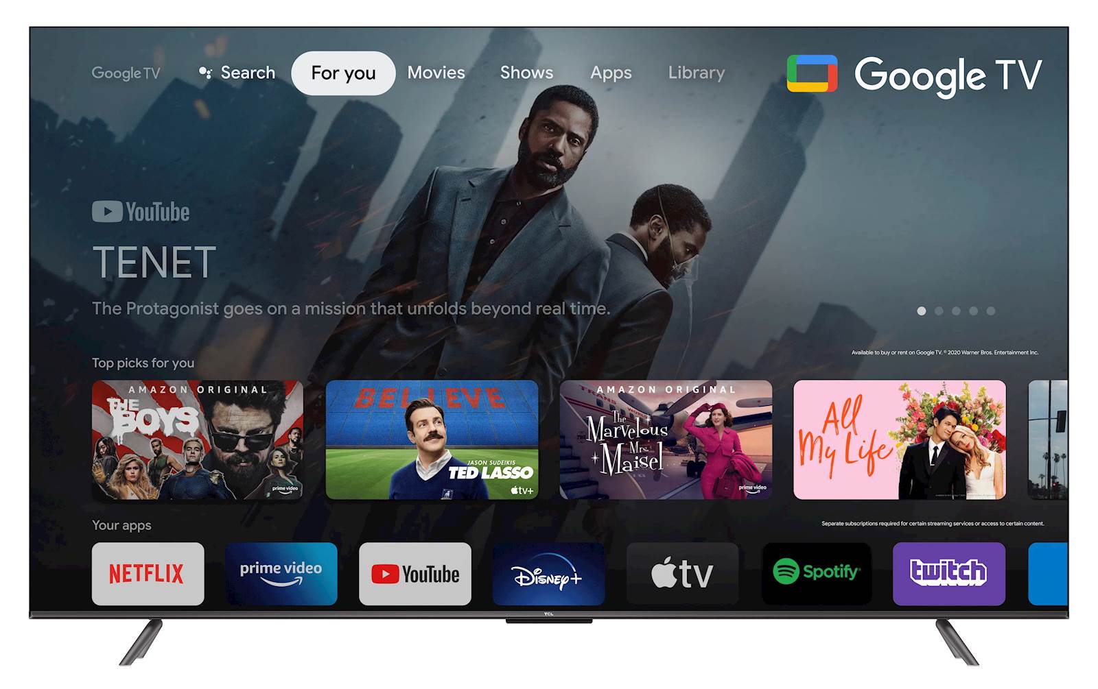 TCL 85P735 4K Ultra HD televizor, Google TV