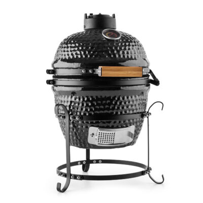 Klarstein PRINCESIZE, ČRNA, KERAMIČNI KAMADO GRIL, 11″, DIMLJENJE, BARBECUE, POČASNO PEČENJE, Črna