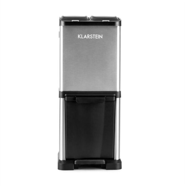 Klarstein ÖKOSYSTEM² KOŠ ZA LOČEVANJE ODPADKOV 30 L (1 X15 L, 2X7,5 L) PE, NERJAVEČE JEKLO - Image 2