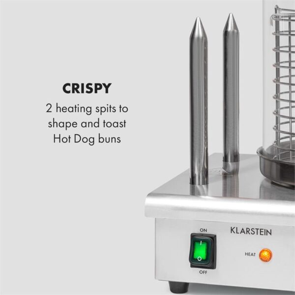 Klarstein Wurstfabrik 550 aparat za hot-dog, Srebrna - Image 2