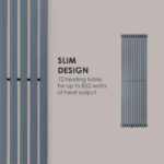 Besoa Delgado 160 x 45 radiator, Siva - Image 3