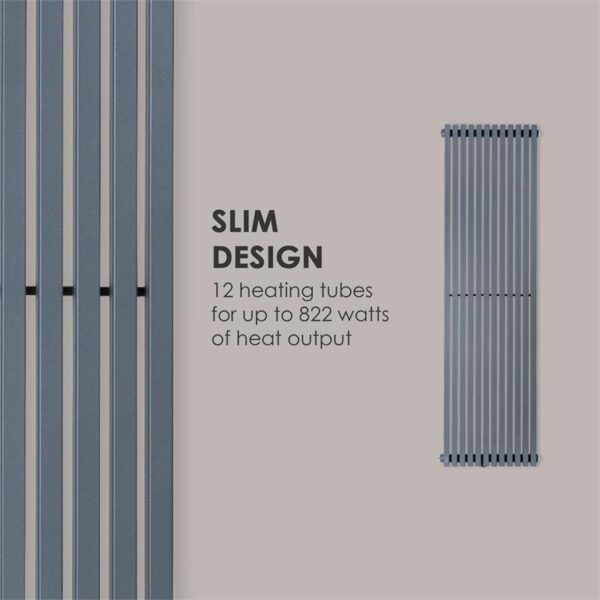 Besoa Delgado 160 x 45 radiator, Siva - Image 3