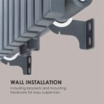 Besoa Delgado 160 x 45 radiator, Siva - Image 4